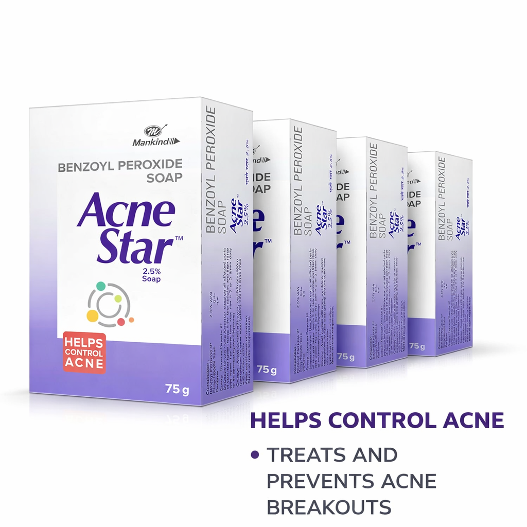 AcneStar 2.5% Bar Soap Large Soap Pack 3 – Daily Skin Care