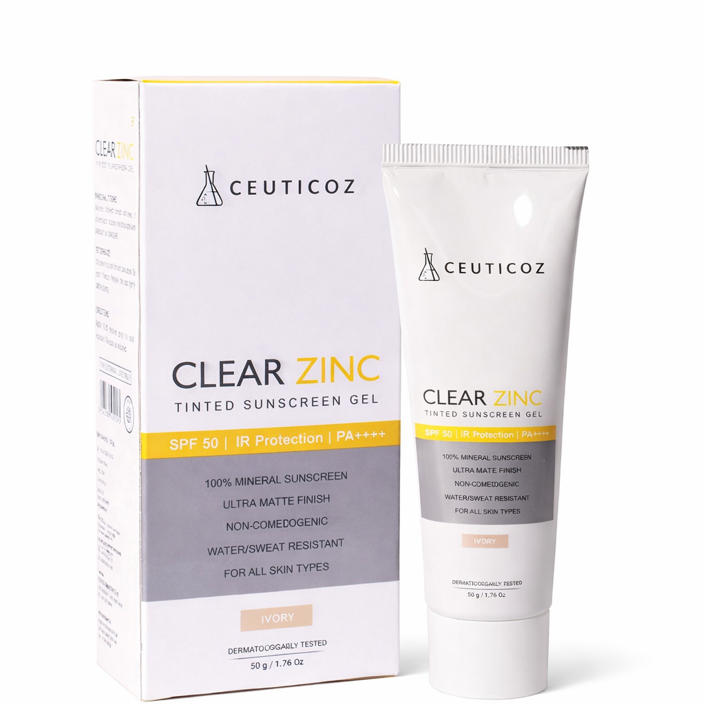 Ceuticoz clear zinc tinted sunscreen gel