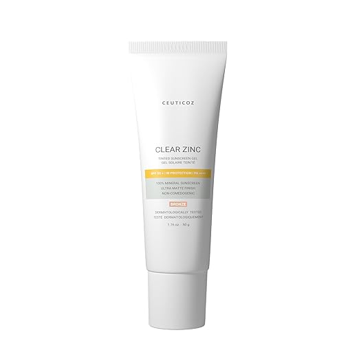 Ceuticoz clear zinc tinted sunscreen gel